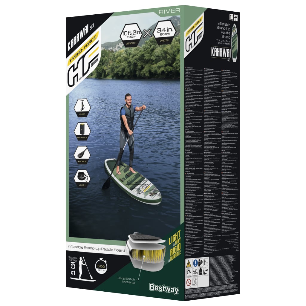 Bestway Hydro-Force SUP Gonfiabile Kahawai Set 310x86x15 cm