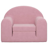 Divano Letto per Bambini Rosa in Morbido Peluche