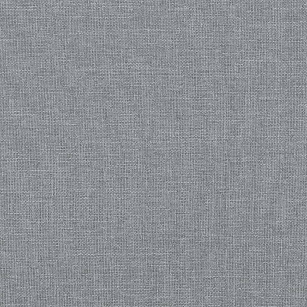 Set di Divani 2 pz con Cuscini Grigio Chiaro in Tessuto