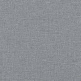 Set di Divani 2 pz con Cuscini Grigio Chiaro in Tessuto