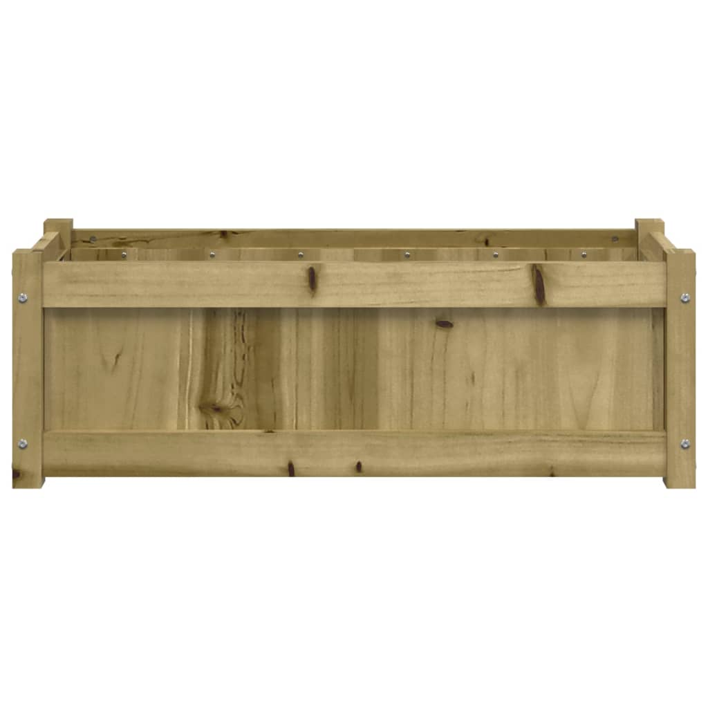 Fioriera da Giardino 90x31x31 cm in Legno di Pino Impregnato