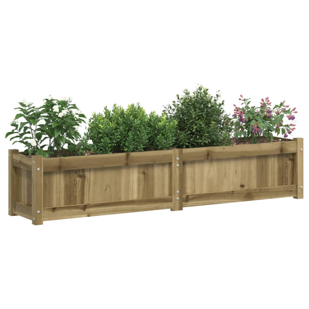 Fioriera da Giardino 150x31x31 cm in Legno di Pino Impregnato