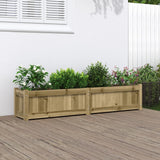 Fioriera da Giardino 150x31x31 cm in Legno di Pino Impregnato