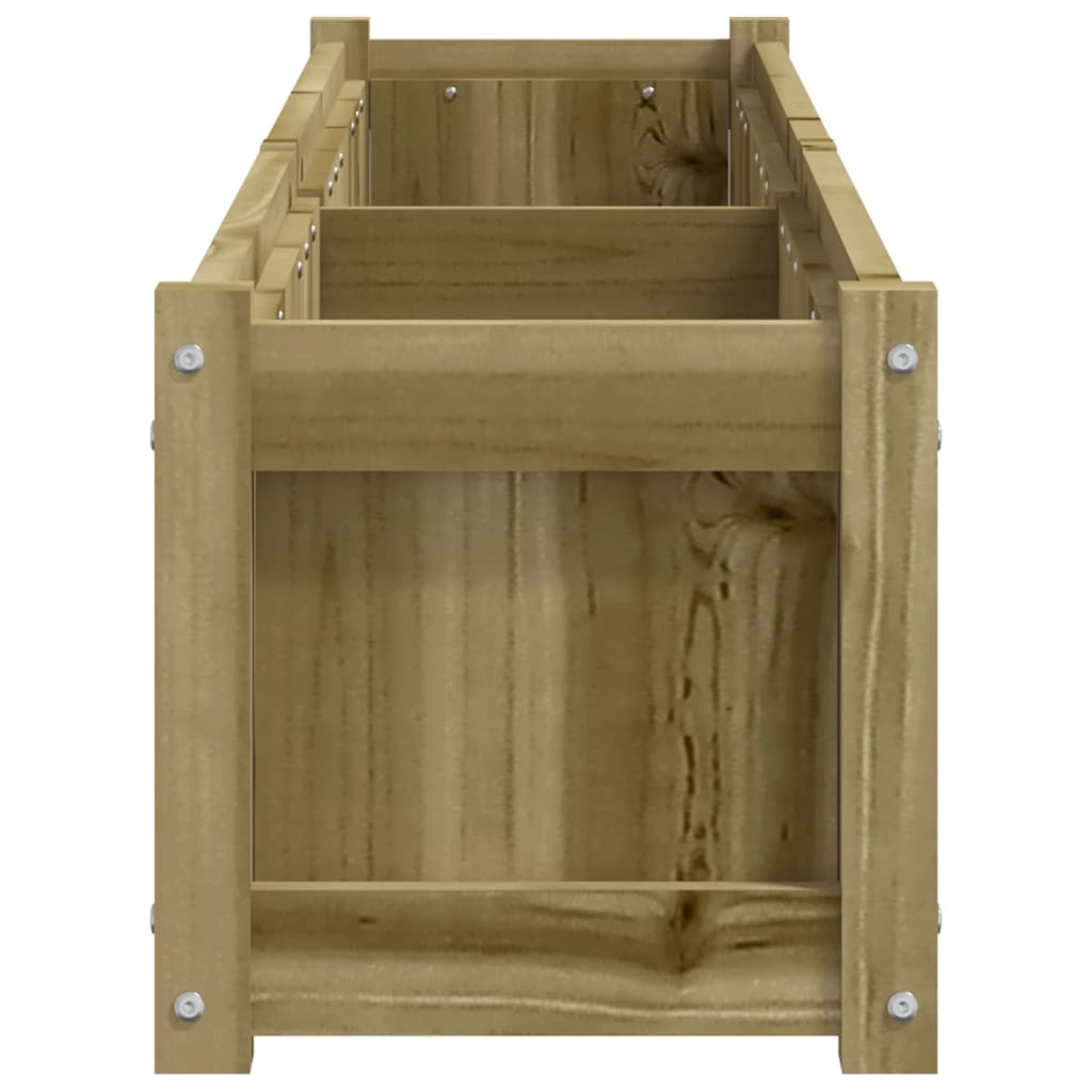 Fioriera da Giardino 180x31x31 cm in Legno di Pino Impregnato