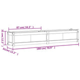 Fioriere da Giardino 2 pz in Legno di Pino Impregnato