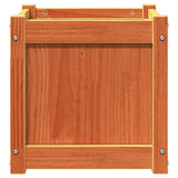 Fioriera Giardino Marrone Cera 40x40x40 cm Legno Massello Pino