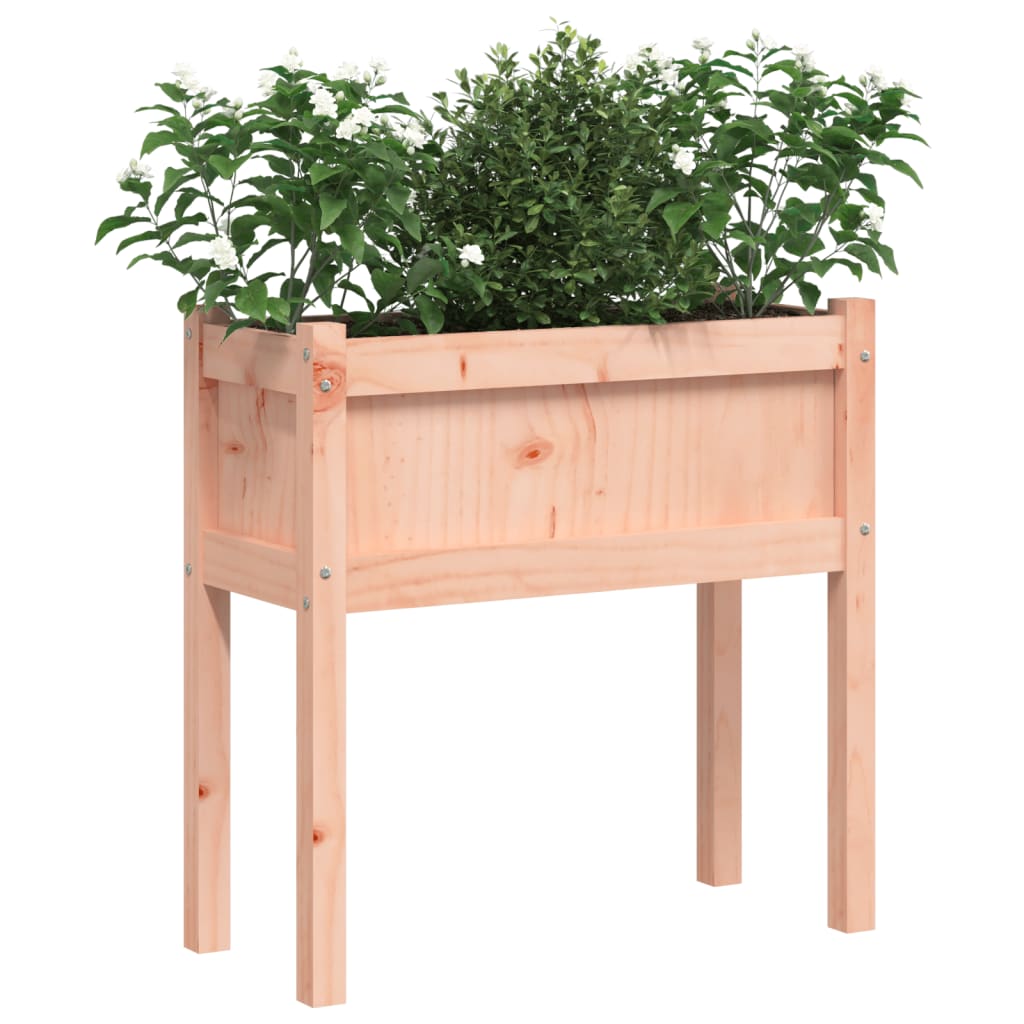 Fioriera Giardino con Gambe 70x31x70 cm Legno Massello Douglas