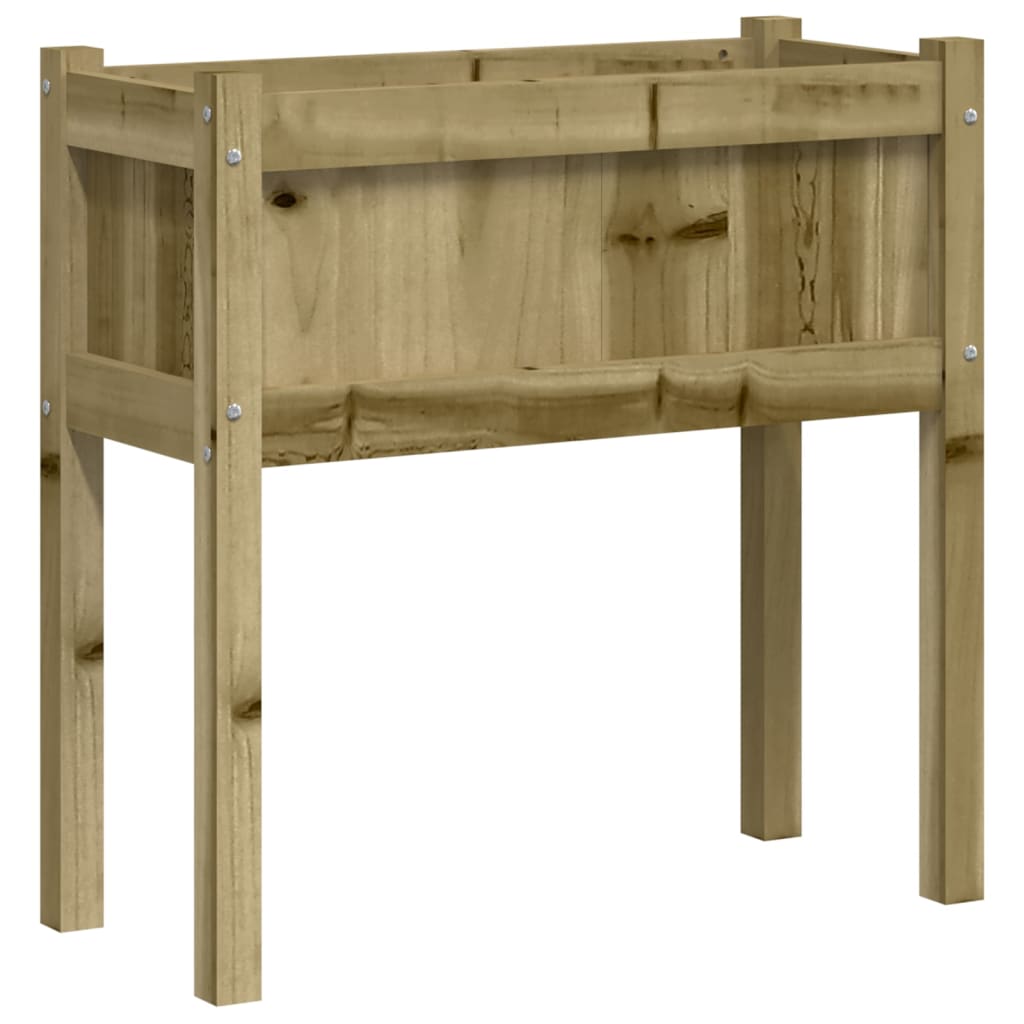 Fioriera Giardino con Gambe 70x31x70 cm Legno Pino Impregnato