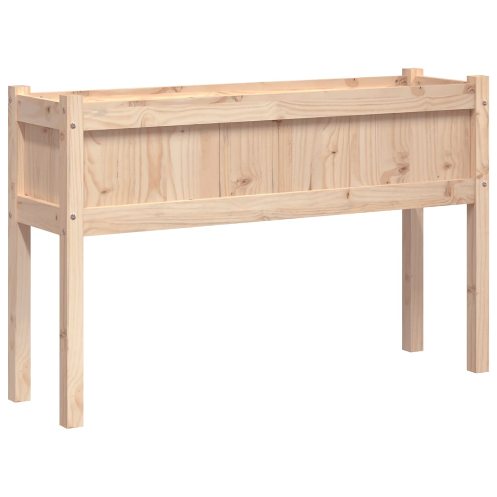 Fioriera Giardino con Gambe 110x31x70 cm Legno Massello Pino