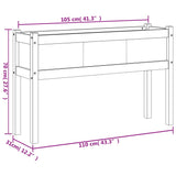 Fioriera Giardino con Gambe 110x31x70 cm Legno Massello Douglas