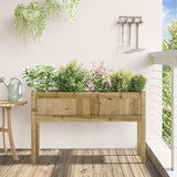 Fioriera Giardino con Gambe 110x31x70 cm Legno Pino Impregnato