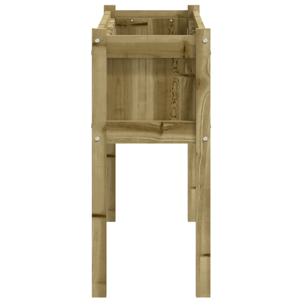 Fioriere da Giardino 2 pz con Gambe in Legno di Pino Impregnato