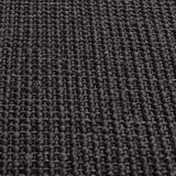 Tappeto in Sisal per Tiragraffi Nero 80x250 cm