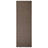 Tappeto in Sisal per Tiragraffi Marrone 66x200 cm