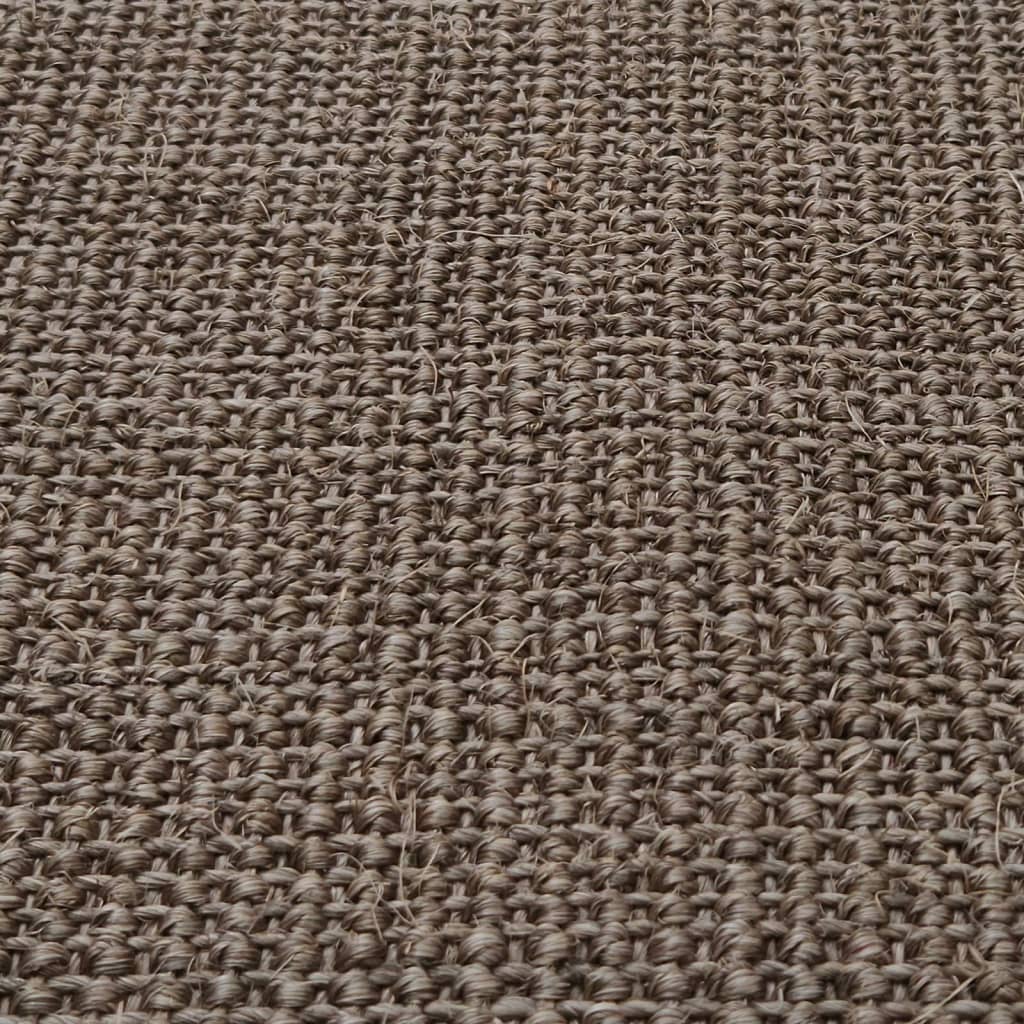 Tappeto in Sisal per Tiragraffi Marrone 66x200 cm