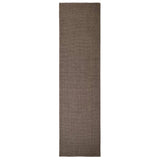 Tappeto in Sisal per Tiragraffi Marrone 66x250 cm