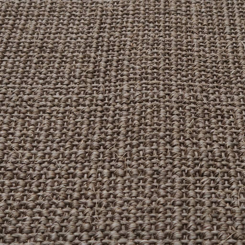 Tappeto in Sisal per Tiragraffi Marrone 66x250 cm