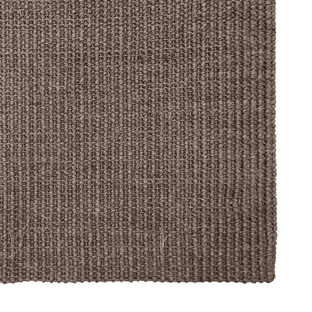 Tappeto in Sisal per Tiragraffi Marrone 66x350 cm