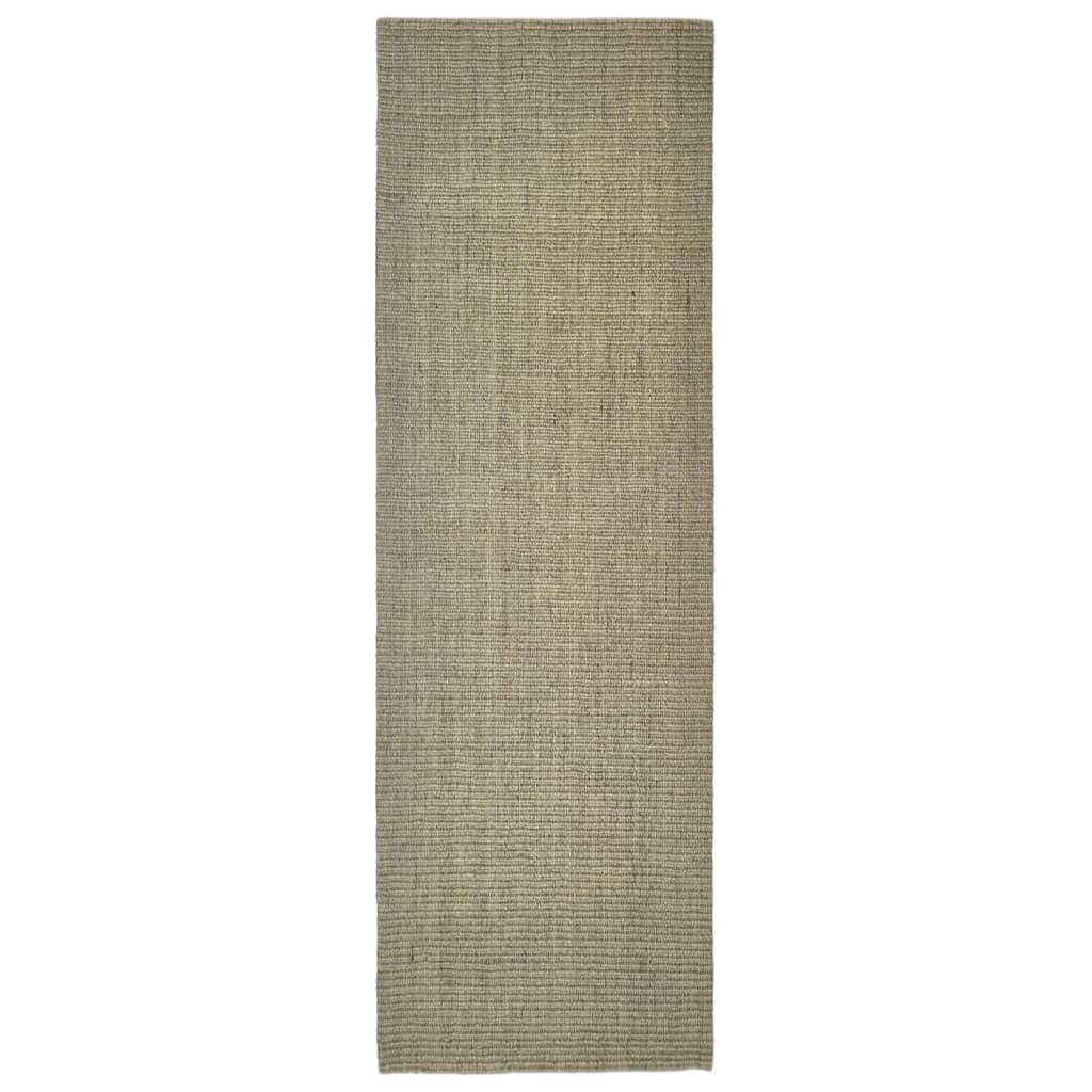 Tappeto in Sisal per Tiragraffi Tortora 80x250 cm