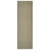 Tappeto in Sisal per Tiragraffi Tortora 80x250 cm