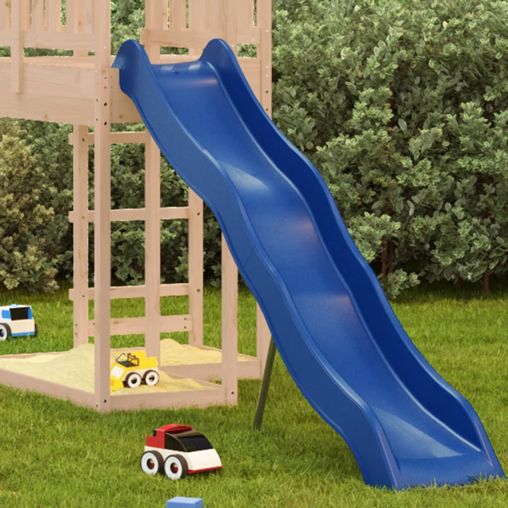 Scivolo per Bambini Blu 210x40 cm in Polipropilene