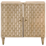 Mobile Lavabo da Bagno 62x33x58cm in Legno Massello di Mango