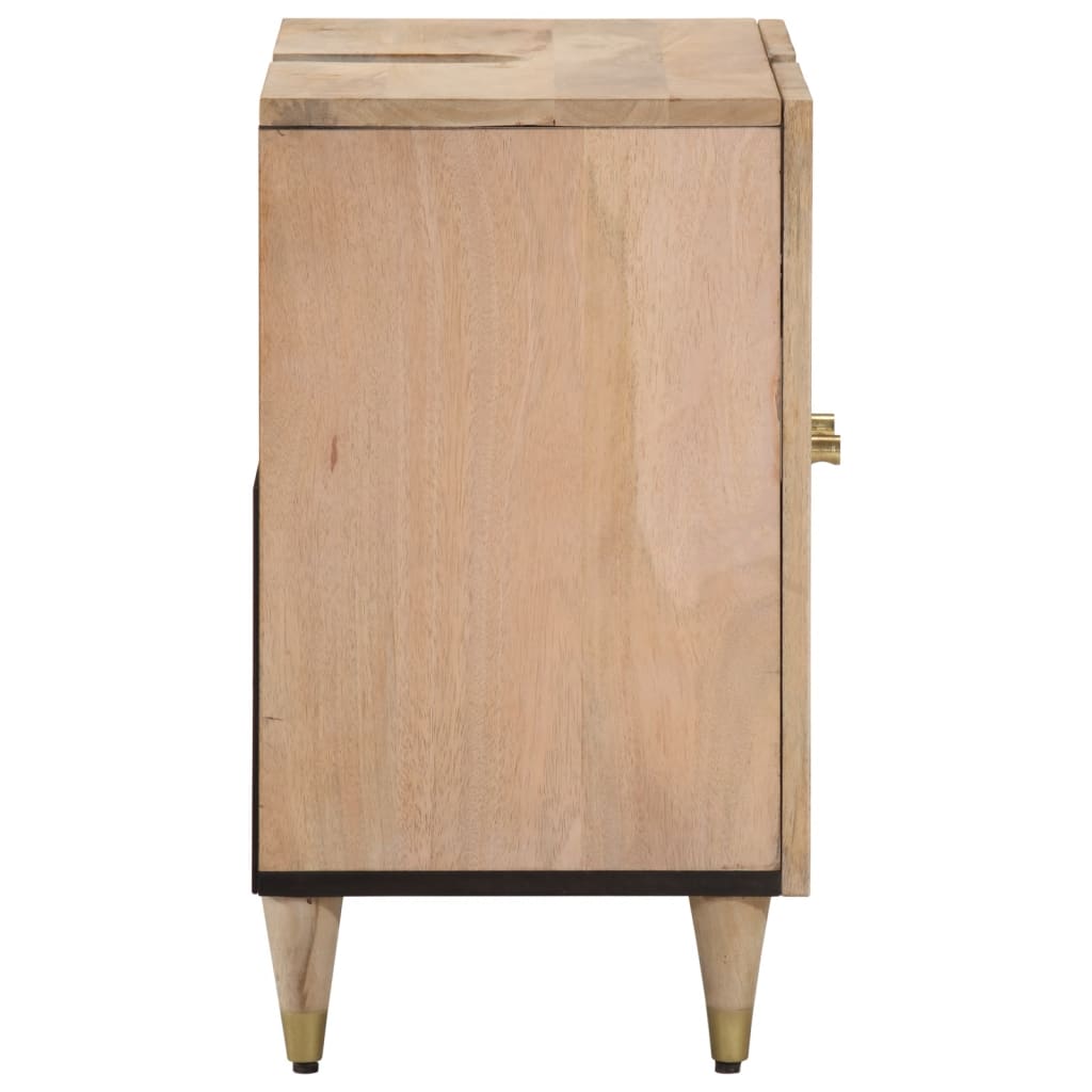 Mobile Lavabo da Bagno 62x33x58cm in Legno Massello di Mango