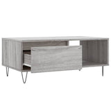 Tavolino Salotto Grigio Sonoma 90x50x36,5 cm Legno Multistrato