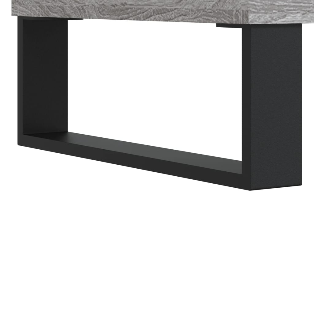 Tavolino Salotto Grigio Sonoma 90x50x36,5 cm Legno Multistrato