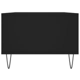 Tavolino da Salotto Nero 90x50x36,5 cm in Legno Multistrato