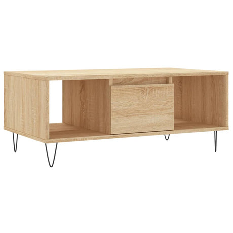 Tavolino Salotto Rovere Sonoma 90x50x36,5 cm Legno Multistrato