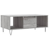 Tavolino Salotto Grigio Sonoma 90x50x36,5 cm Legno Multistrato