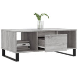 Tavolino Salotto Grigio Sonoma 90x50x36,5 cm Legno Multistrato