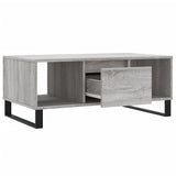 Tavolino Salotto Grigio Sonoma 90x50x36,5 cm Legno Multistrato