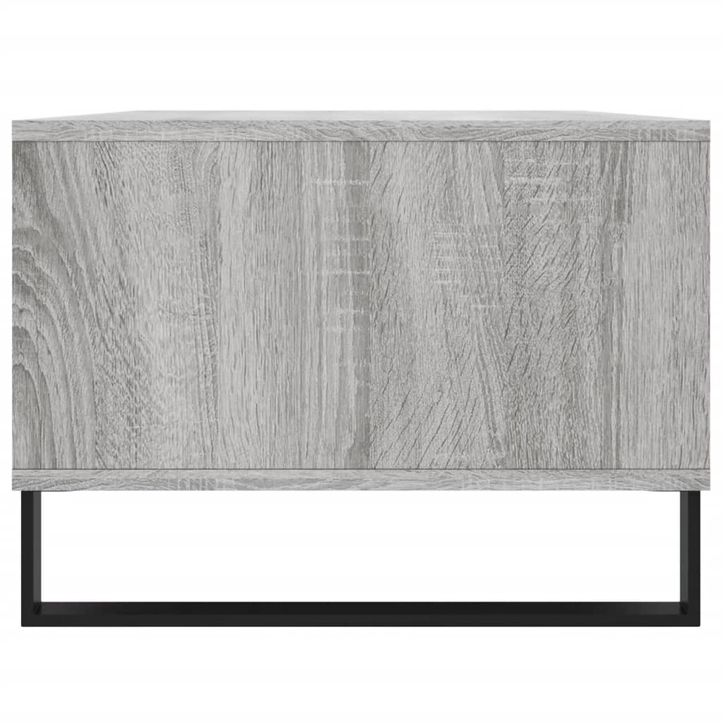 Tavolino Salotto Grigio Sonoma 90x50x36,5 cm Legno Multistrato