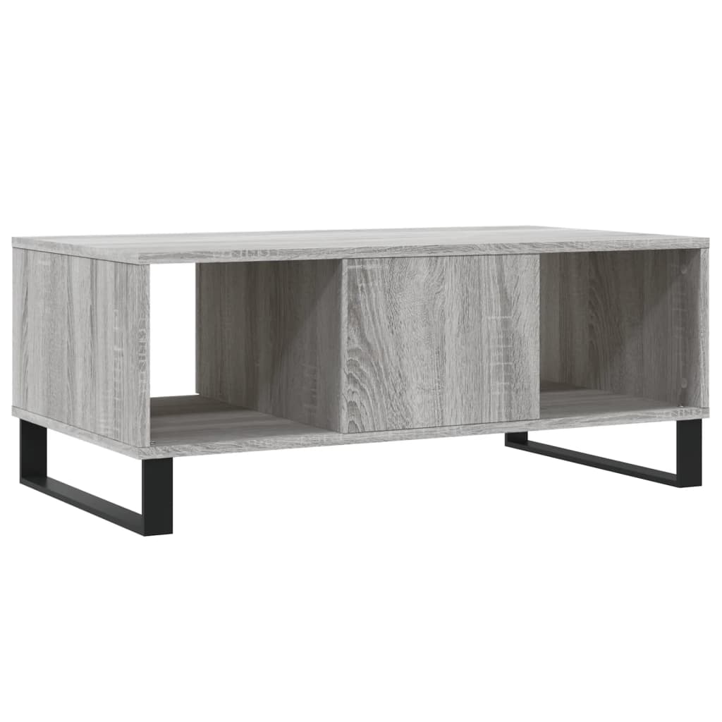 Tavolino Salotto Grigio Sonoma 90x50x36,5 cm Legno Multistrato