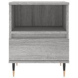 Comodini 2pz Grigio Sonoma 40x35x50 cm in Legno Multistrato