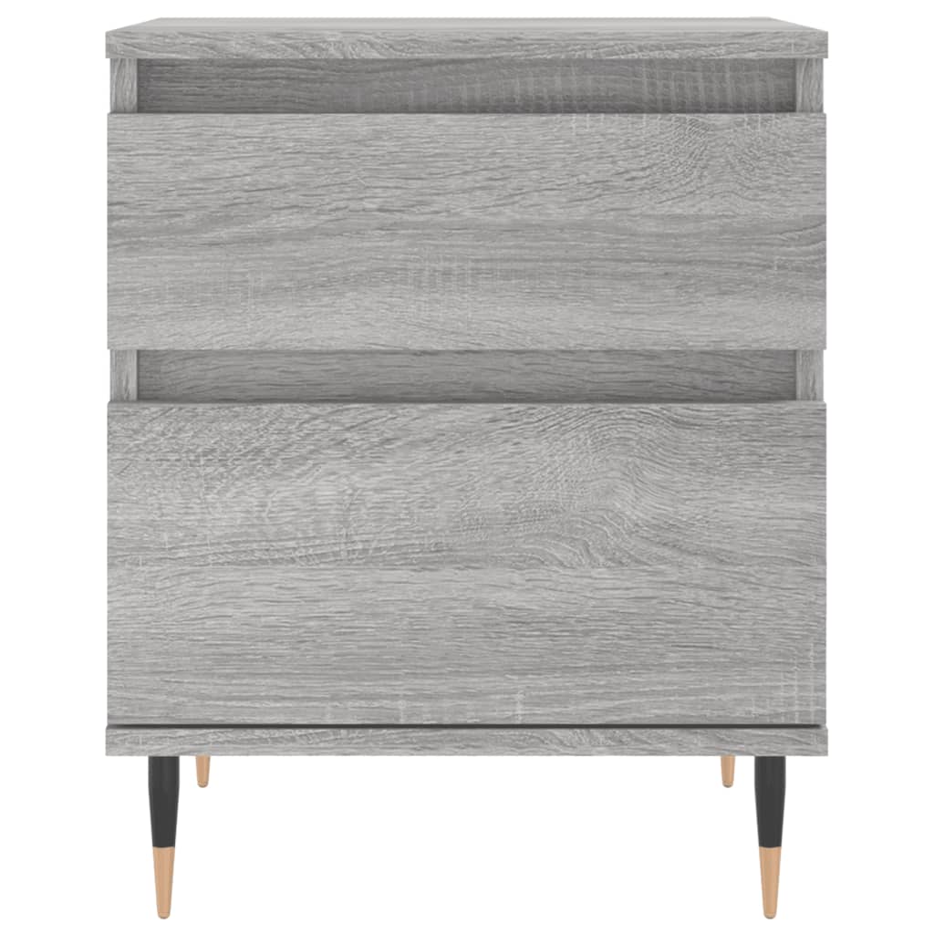 Comodino Grigio Sonoma 40x35x50 cm in Legno Multistrato