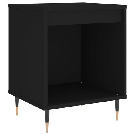 Comodino Nero 40x35x50 cm in Legno Multistrato