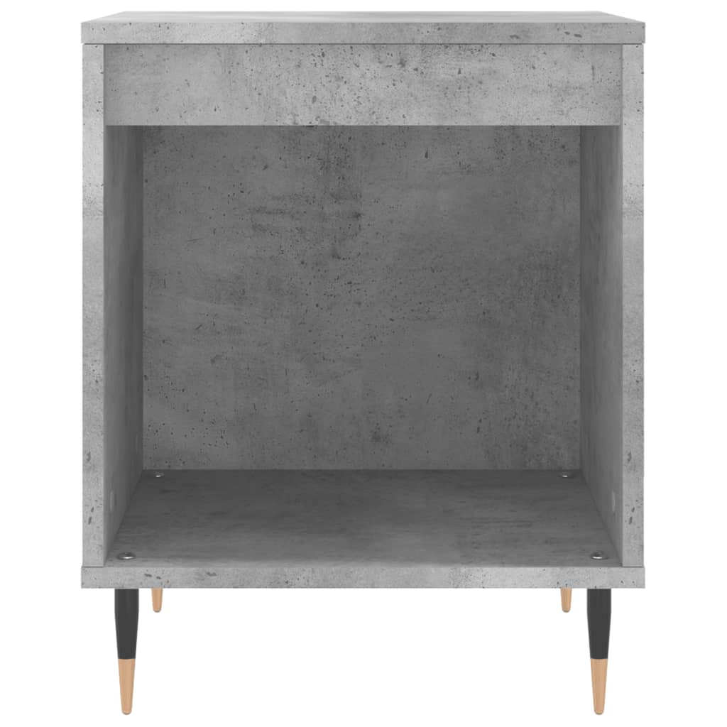 Comodini 2pz Grigio Cemento 40x35x50 cm in Legno Multistrato