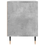 Comodini 2pz Grigio Cemento 40x35x50 cm in Legno Multistrato