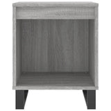 Comodini 2pz Grigio Sonoma 40x35x50 cm in Legno Multistrato