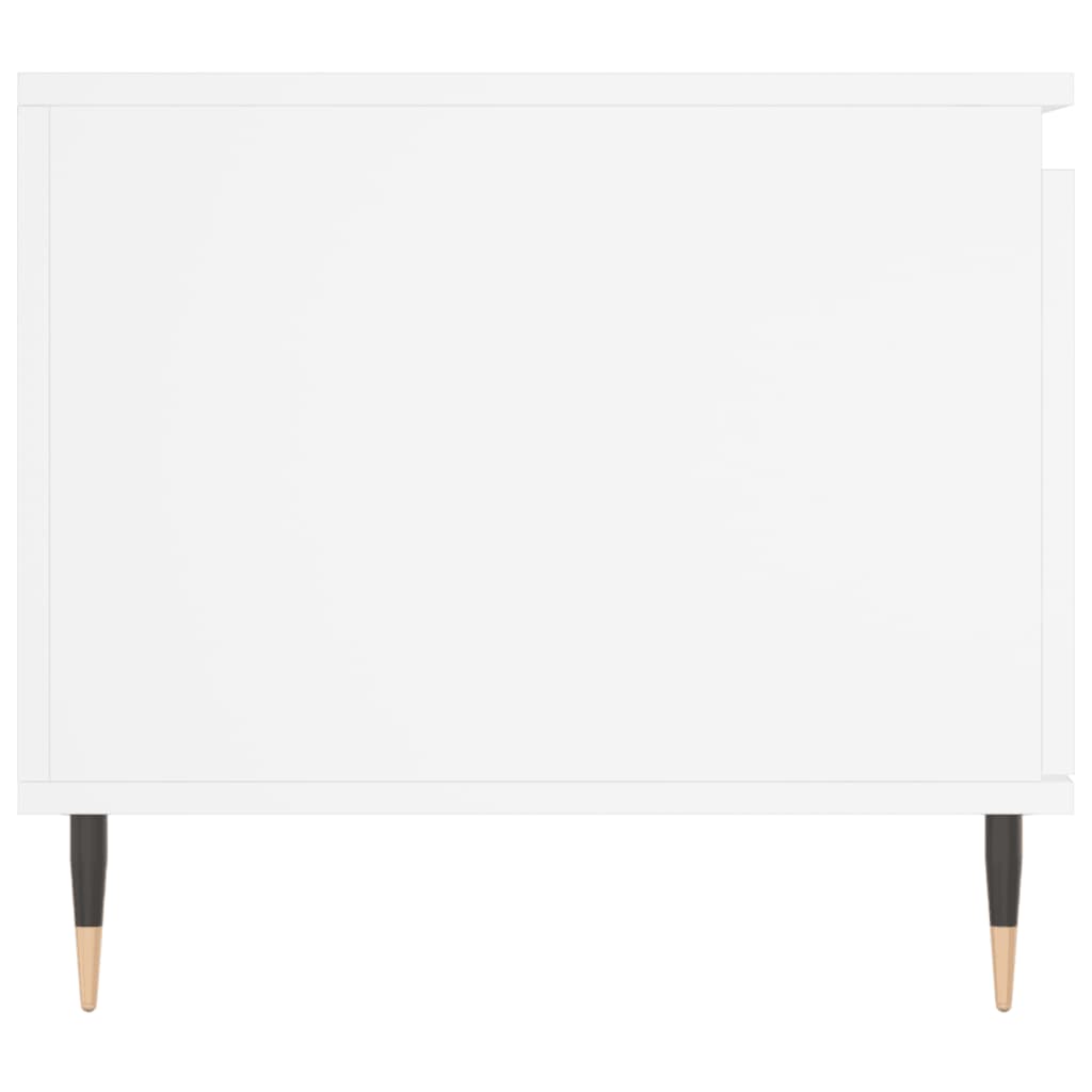 Tavolino da Salotto Bianco 100x50x45 cm in Legno Multistrato