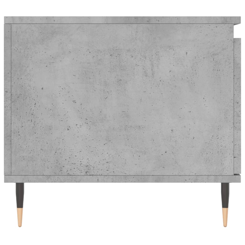 Tavolino Salotto Grigio Cemento 100x50x45 cm Legno Multistrato