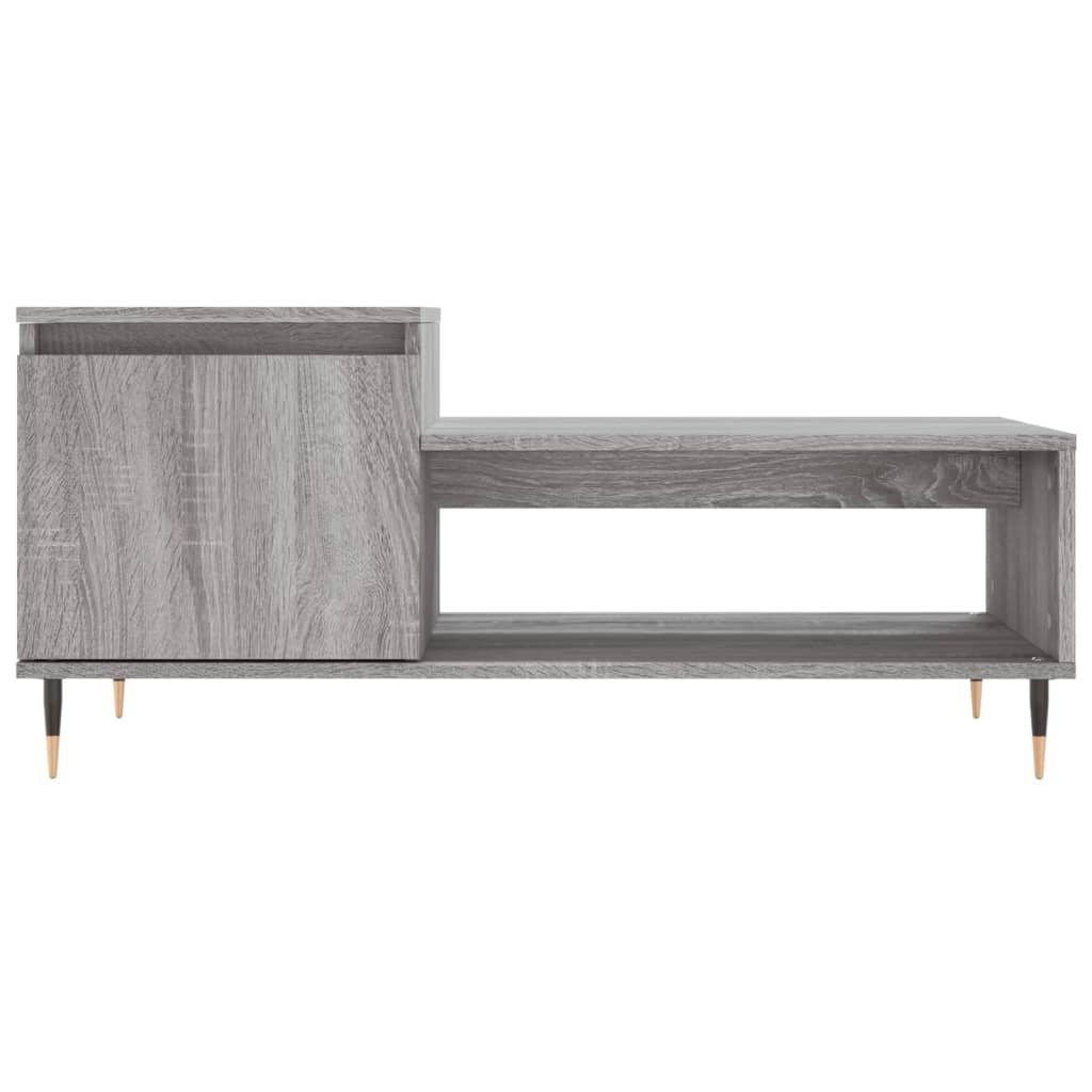 Tavolino da Salotto grigio sonoma 100x50x45cm Legno Multistrato