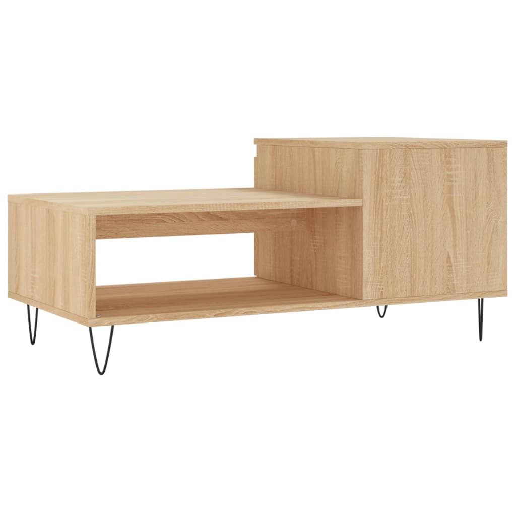 Tavolino da Salotto Rovere Sonoma 100x50x45cm Legno Multistrato