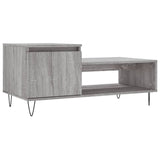 Tavolino da Salotto grigio sonoma 100x50x45cm Legno Multistrato