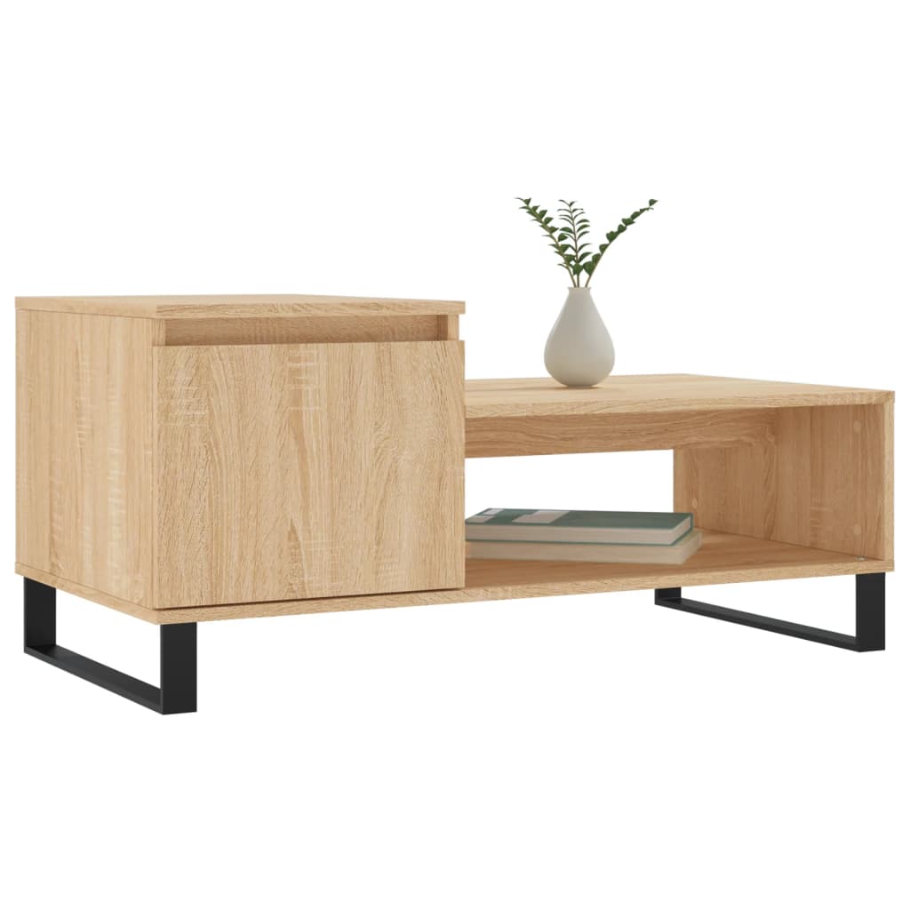 Tavolino da Salotto Rovere Sonoma 100x50x45cm Legno Multistrato