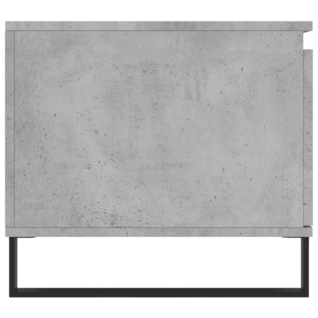 Tavolino Salotto Grigio Cemento 100x50x45 cm Legno Multistrato