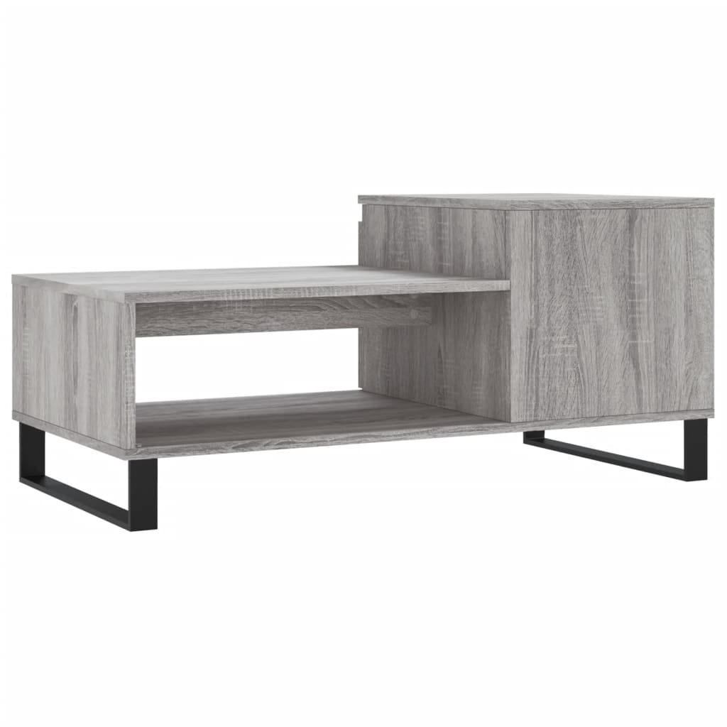 Tavolino da Salotto grigio sonoma 100x50x45cm Legno Multistrato